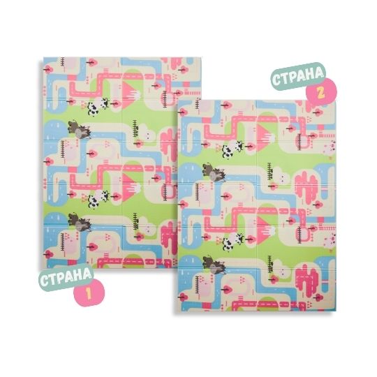 Educational foam mat - pink 120 I 180 cm