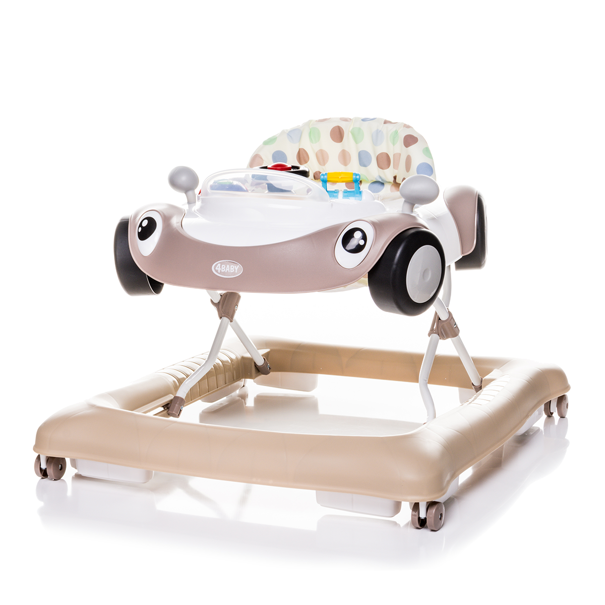 4BABY walker CARS brown