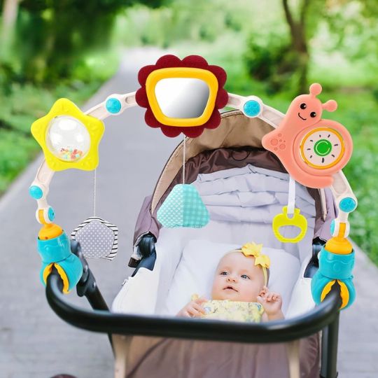 Bebes Toy for stroller and car seat blue