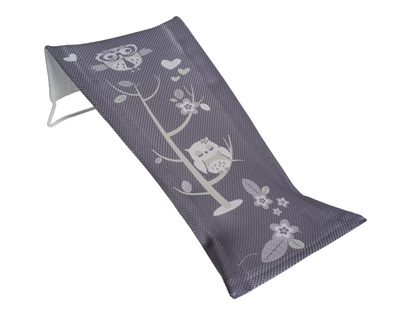 Textile baby bath seat OWLS Gray - Tega Baby