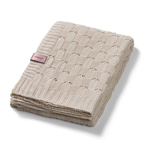 BabyOno bamboo knited blanket beige