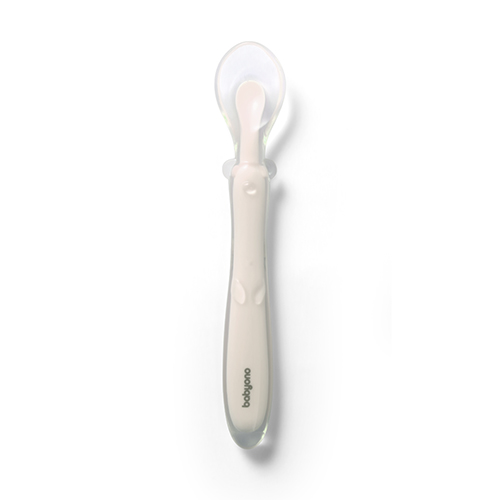 Flexibile Silicon spoons BABYONO beige