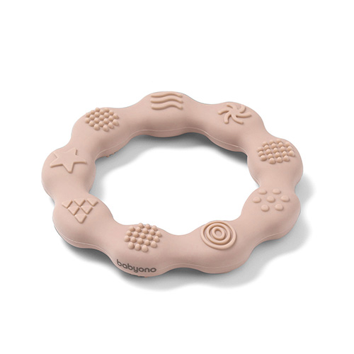Teether Ring BABYONO beige