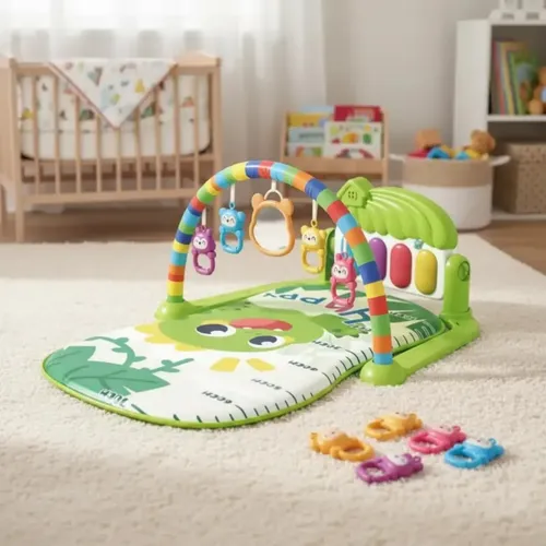 Baby Gym piano gym Dino green